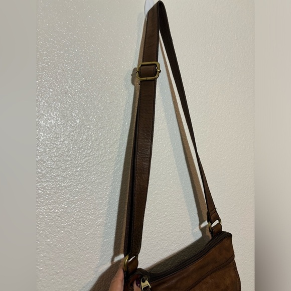 Fossil Stanton Traveler Crossbody Leather Bag | lamb hide | classic | basics - Picture 9 of 16